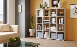 Стеллаж 3 (ш1378*г280*в1396мм) Анкор светлый