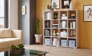 Стеллаж 3 (ш1378*г280*в1396мм) Анкор светлый