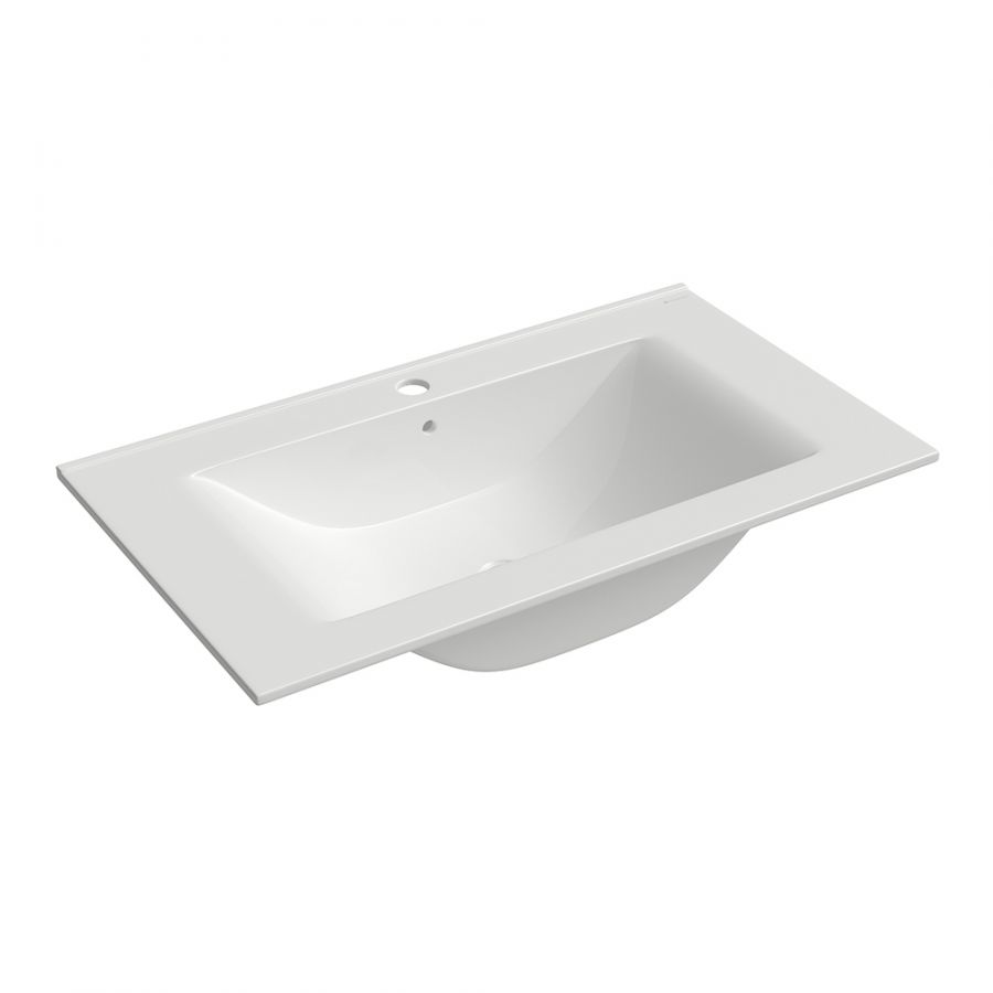 Aqueduto MONOLITO Раковина мебельная 1000, прямой борт, белый глянцевый