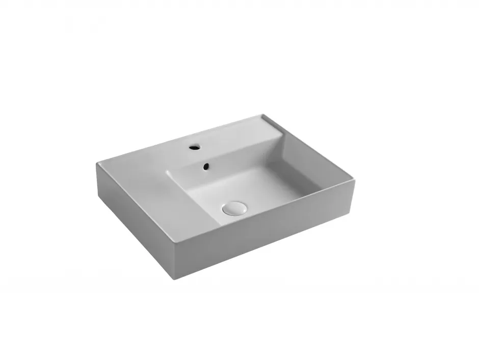 Изображение Раковина Olympia Drop DRP4380VD1 накладная/подвесная 80x46x15 см раковина справа