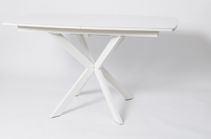 Обеденный стол TWIST раздвижной (ш1300 мм (1700 мм)*г800*в750мм) "Белыйбелый"