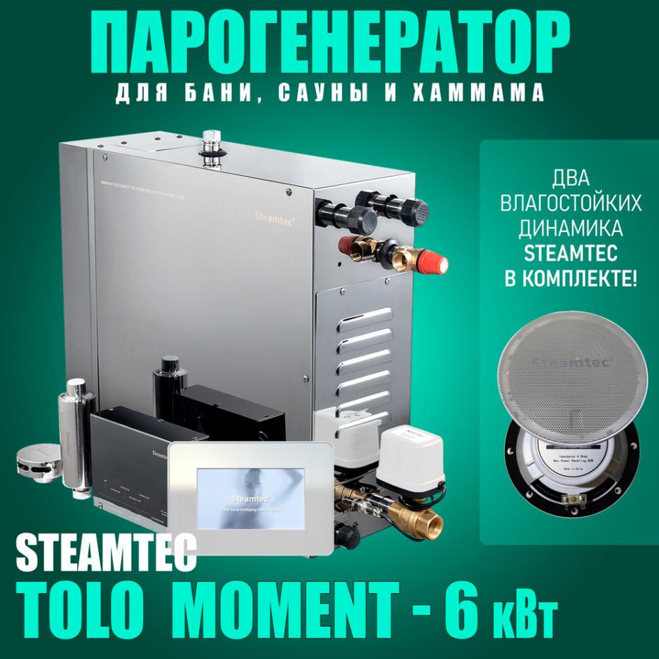 Парогенератор Steamtec TOLO MOMENT 60 - 6 кВт