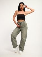 Джинсы женские Арт. 20113 [хаки]