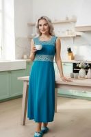 Сорочка Риана длинная [бирюза]