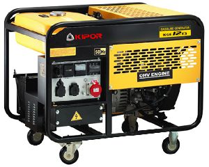 Бензиновый генератор 10,5 кВт KIPOR KGE12Е3