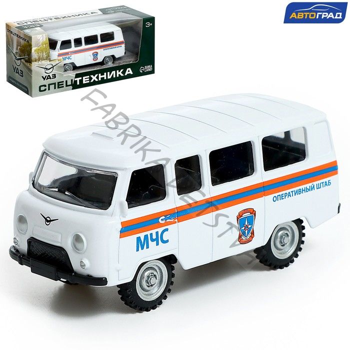 Машина металлическая «УАЗ-3962. МЧС», инерция, 1:43