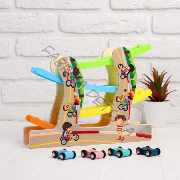 Автотрек детский «Весёлые малыши», 4 уровня