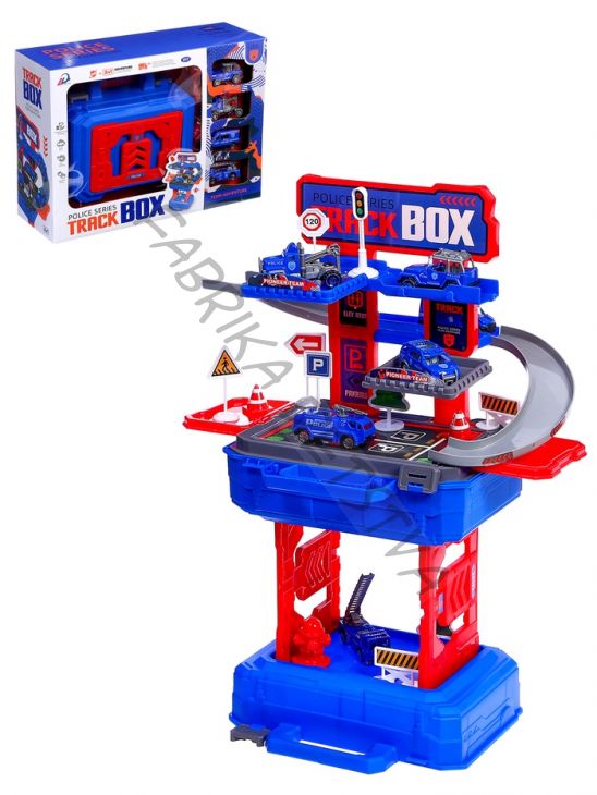 Парковка для машин «Полицейский участок», в чемодане