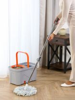 Набор для уборки ведро с вращающимся отжимом и швабра, Bclean, A260047