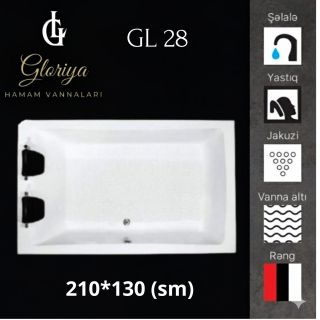Akril hamam vannası 210-130 sm