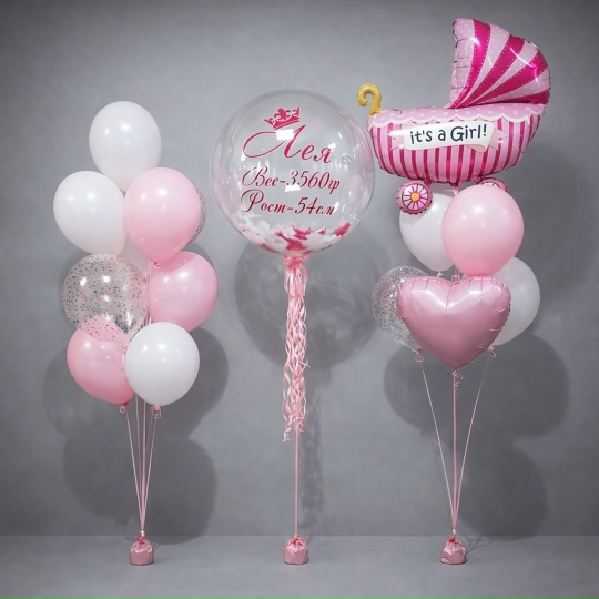 Шары на выписку "Долгожданная радость"