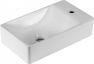 Düzbucaq kiçik ölçülü əl-üz yuyan çanaq