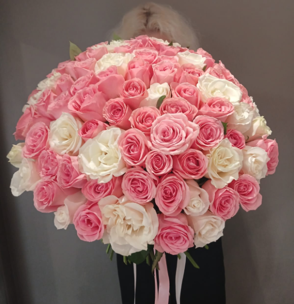 Нежный розовый букет