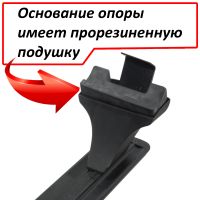 Багажник на крышу Volkswagen Polo 2010-20, Атлант, крыловидные аэродуги (черный цвет)