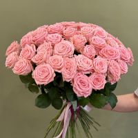 Розы розовые 60см (от 15шт.)
