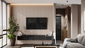 Рейка декоративная  МДФ  МДФ Кремовая Ликорн 40×16×2800 мм / Deartio