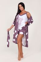 515 Пеньюар тройка Миша [сливовый]