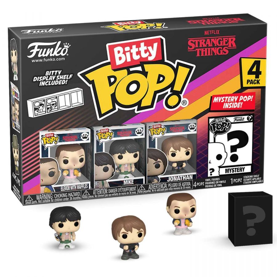 Набор Funko Bitty POP! Stranger Things SZN1 Eleven+Mike+Jonathan+Mystery