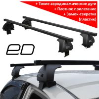 Багажник на крышу Toyota Hilux, ЕД, стальные прямоугольные дуги