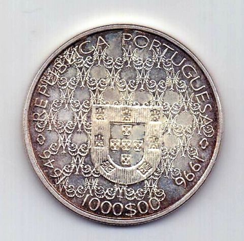 1000 эскудо 1996 Португалия UNC