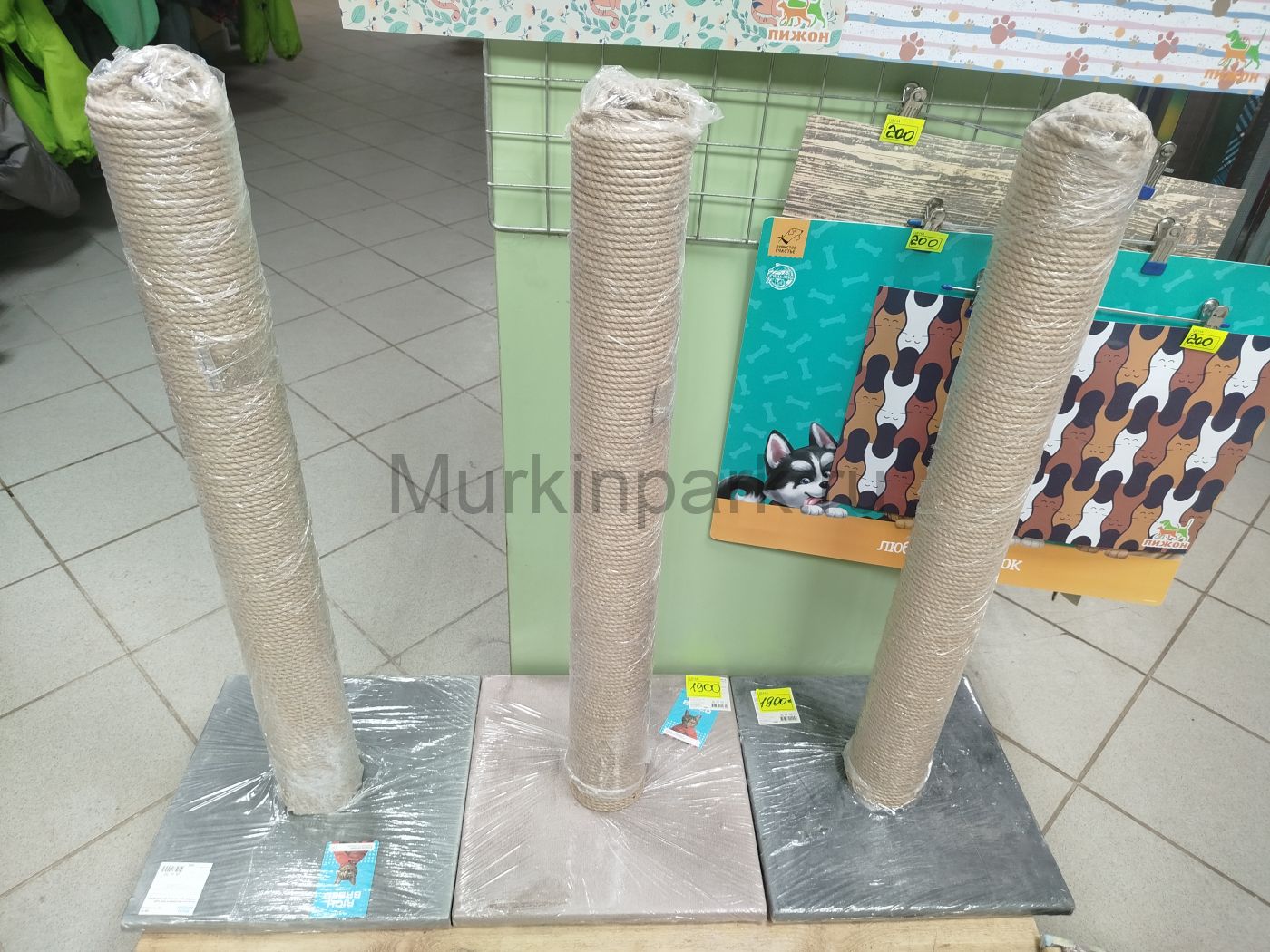 Когтеточка ВЫСОКИЙ И ТОЛСТЫЙ СТОЛБИК джут 35х35х82