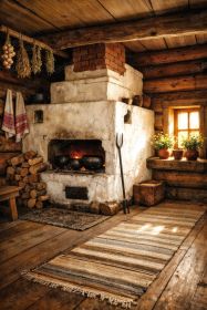 Фон стена "Печь"