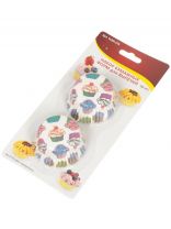 Набор форм для запекания бумага, 50 шт, 8х8х3 см, круглый, в ассортименте, Мультидом, VL80-276