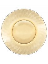 Тарелка обеденная, стекло, 20 см, круглая, Elica, 62102, дымчатая