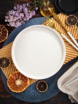 Тарелка десертная, керамика, 21 см, круглая, Лайнс, Daniks, Y4-7991