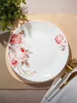 Тарелка обеденная, стеклокерамика, 24 см, круглая, Шарм, LHP95