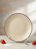 Тарелка десертная, керамика, 19 см, круглая, OH!SPLASH, Domenik, DMD182, бежевая