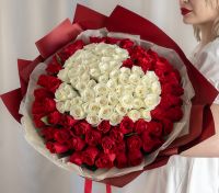 Букет 101 Роза «Сердце»