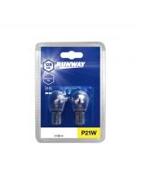 Лампа автомобильная Runway, RW-P21W-b, P21W 12В 21w, 2 шт, блистер