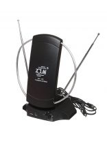 Антенна телевизионная комнатная, UNF,VHF,FM, 1.3 м, цифровое тв, Zolan, ColorTB/FB-029