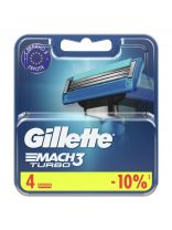 Сменные кассеты для бритв Gillette, Mach3 Turbo, для мужчин, 4 шт
