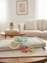 Набор резинок 100 шт, силикон, каучук, полиэстер, цветные, A110071