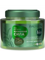 Гель для укладки волос Прелесть Био, Жизненная сила, сильная фиксация, 250 мл, с экстрактом зеленого чая