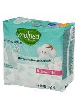 Прокладки женские Molped, Антибактериальные, Long, дневные, 8 шт, 5096224