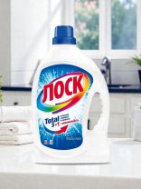 Гель для стирки Лоск, 2.6 л, для белого белья, Горное озеро