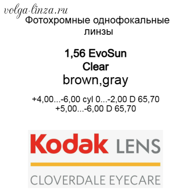 1.56 Kodak EvoSun