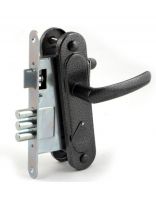 Замок врезной Омега, ЗВ9.1-02, 00-00002944, ручка в комплекте, сувальдный, серебряный