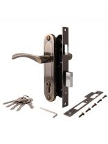 Замок врезной Avers, 1223/60-AB, 28072, ручка в комплекте, цилиндровый, универсальный, бронза