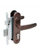 Замок врезной Абсолют, ЗВ4-3/03, БП-00013518, ручка в комплекте, цилиндровый, медь-антик