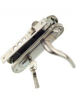 Замок врезной Trodos, 61/106 3RB SN, 202087, ручка в комплекте, цилиндровый, никель