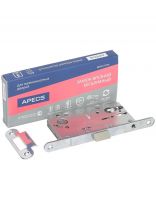 Замок врезной Apecs, 5300-P-CR, 18128, без ручки, цилиндровый, универсальный, хром