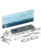 Замок врезной Apecs, 2200/60-CR, 17165, без ручки, цилиндровый, хром