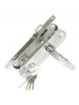 Замок врезной Зенит, ЗВ7-70.4-02, БП-00009841, ручка в комплекте, цилиндровый, хром