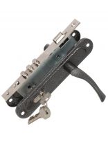 Замок врезной Зенит, ЗВ4-85.3, БП-00011471, ручка в комплекте, цилиндровый, серебряный