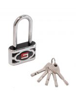 Замок навесной Булат, ВС 3-П60-01 ПЛ, 13 653, блистер, дисковый, серый, 61 мм, 5 ключей