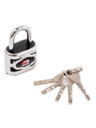 Замок навесной Булат, ВС 3-П30 ПЛ, 13 647, блистер, дисковый, серый, 34 мм, 5 ключей